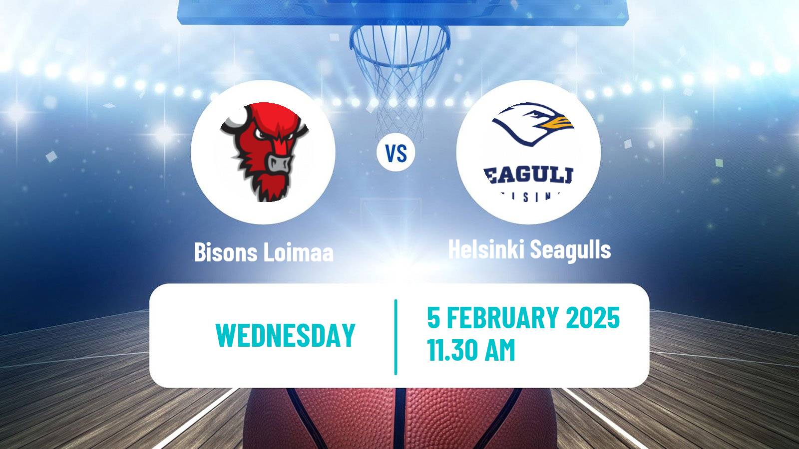 Basketball Finnish Korisliiga Bisons Loimaa - Helsinki Seagulls