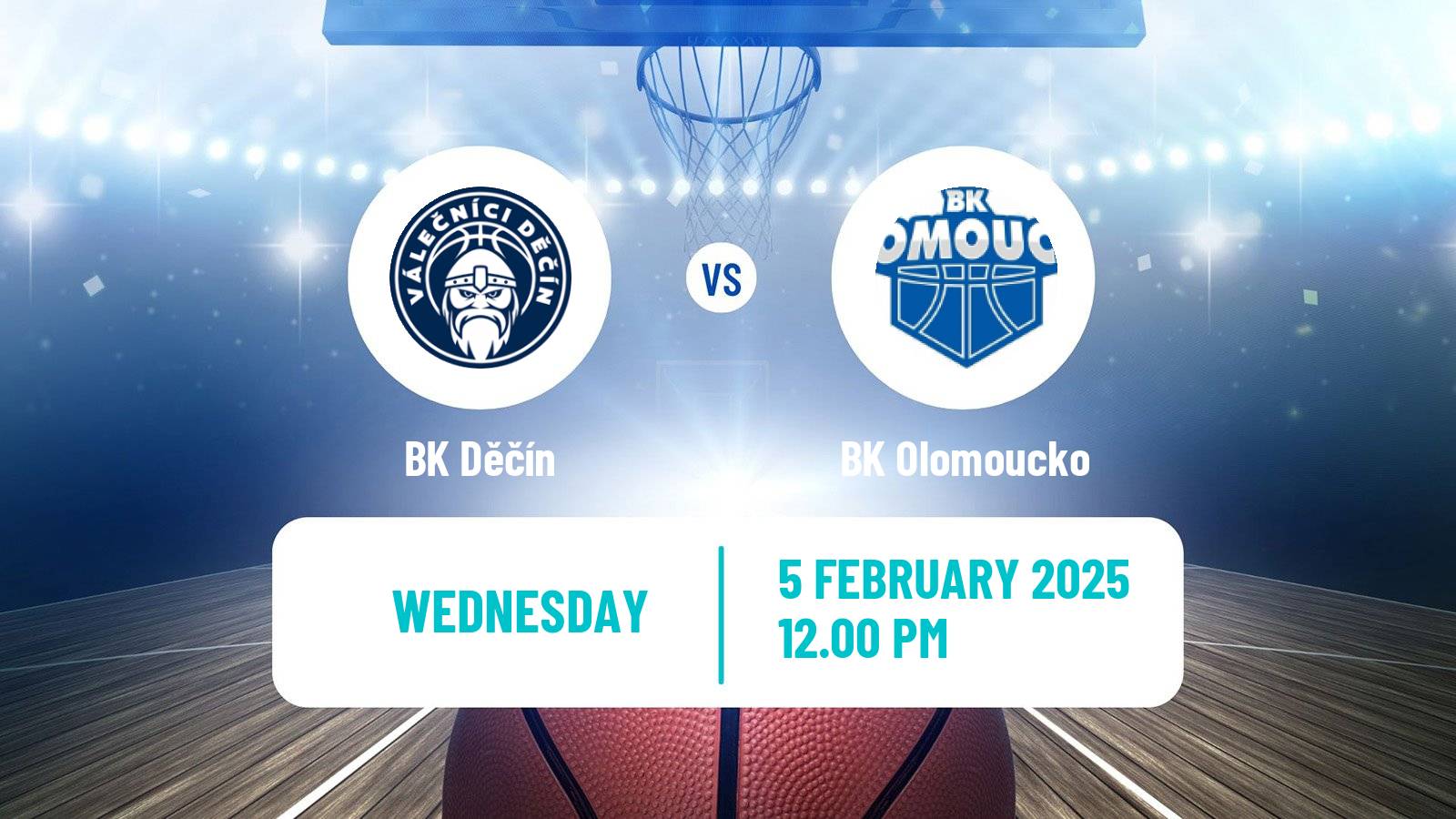 Basketball Czech NBL Děčín - Olomoucko