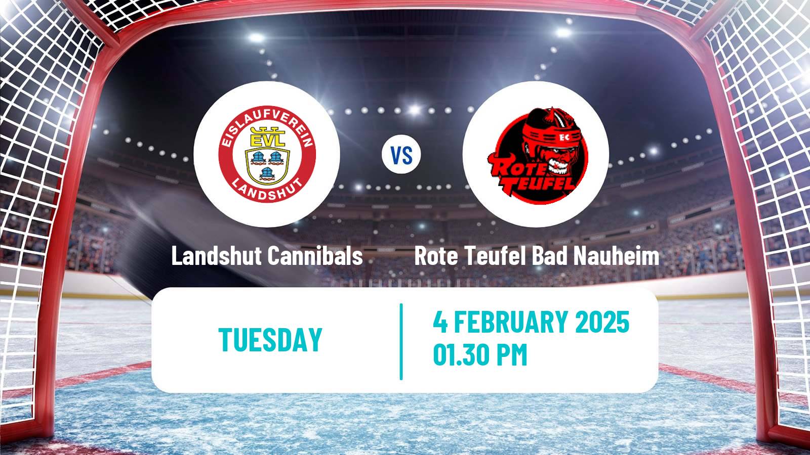 Hockey German DEL2 Landshut Cannibals - Rote Teufel Bad Nauheim