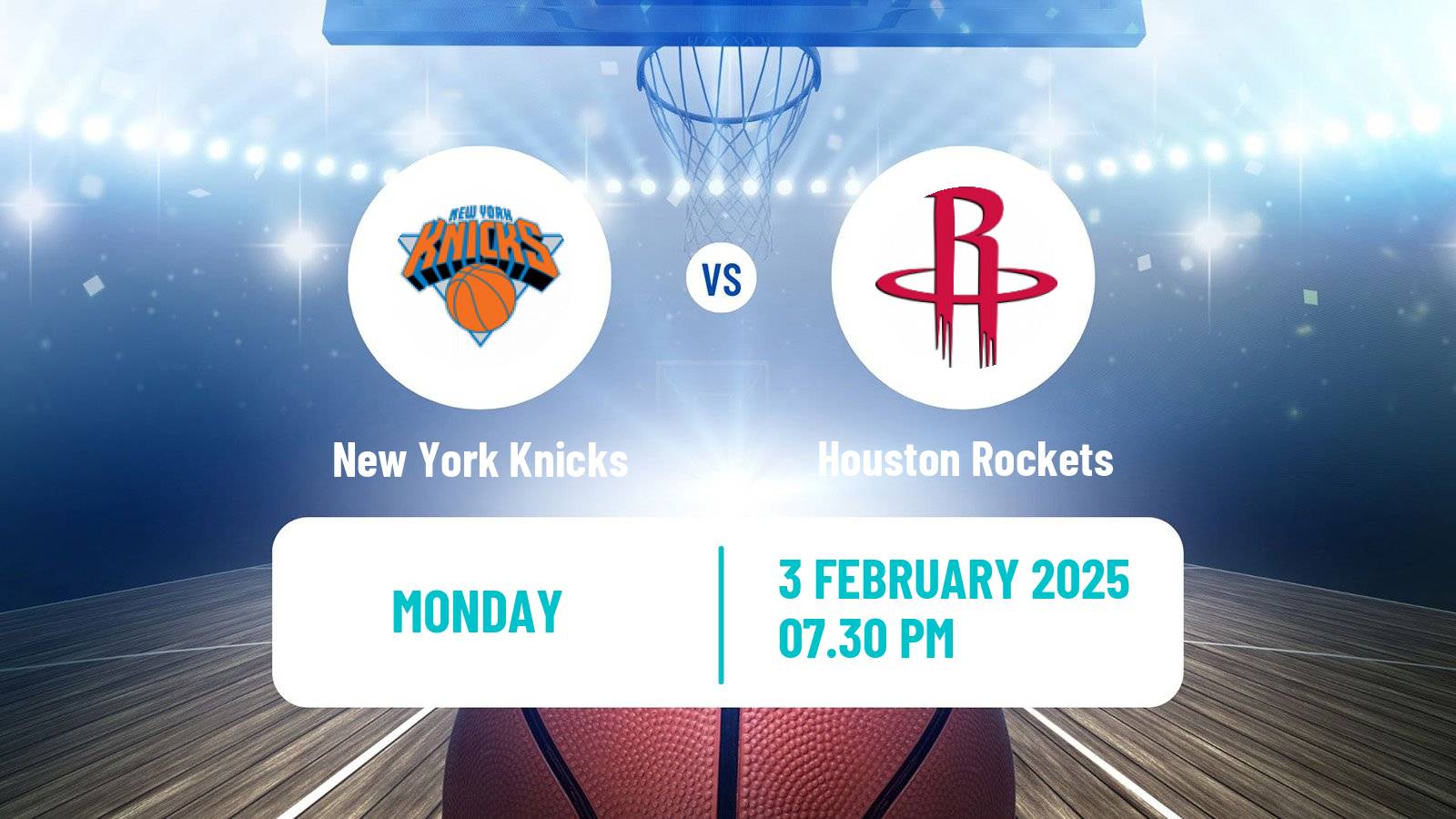 Basketball NBA New York Knicks - Houston Rockets