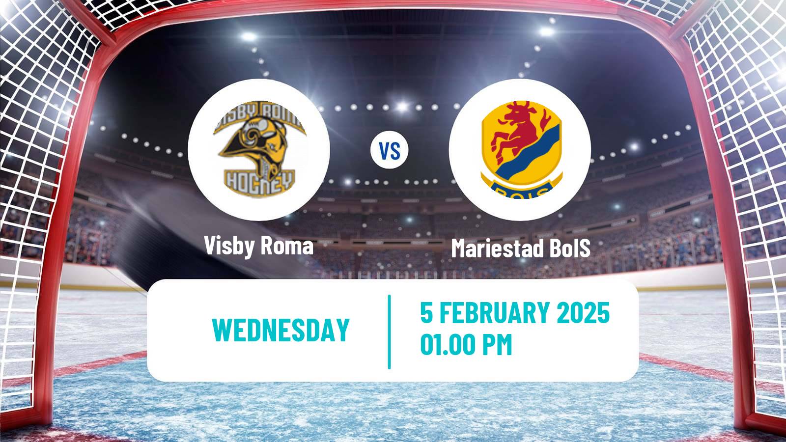 Hockey Swedish Hockey AllEttan Södra Visby Roma - Mariestad BoIS