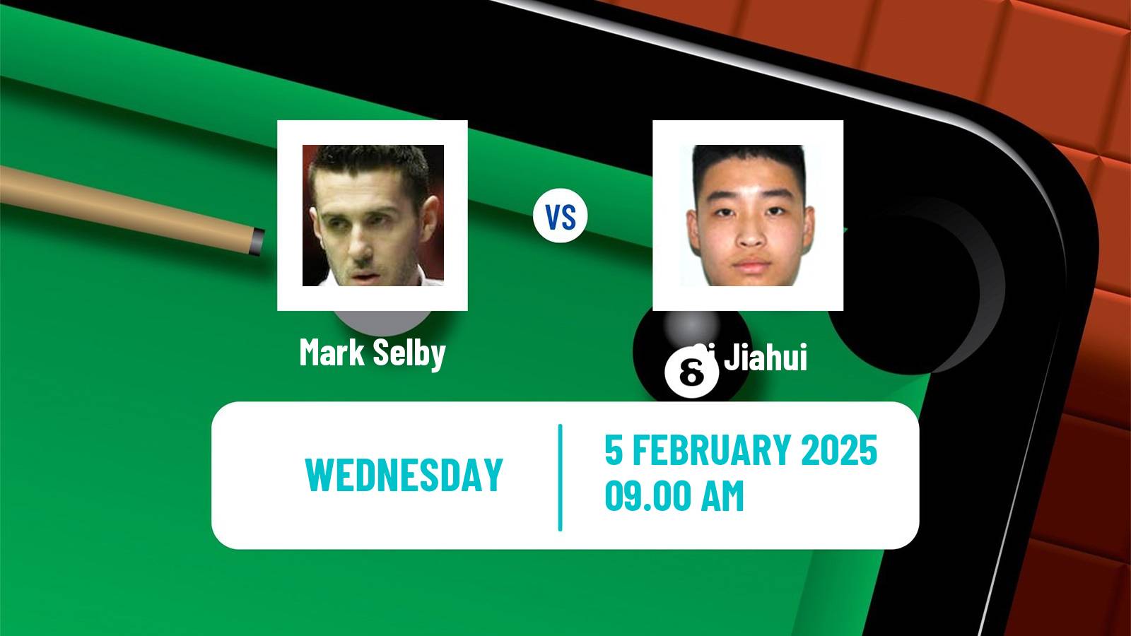 Snooker Championship League Mark Selby - Si Jiahui