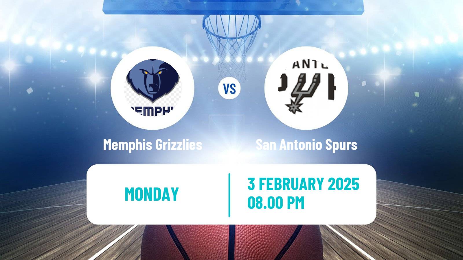 Basketball NBA Memphis Grizzlies - San Antonio Spurs