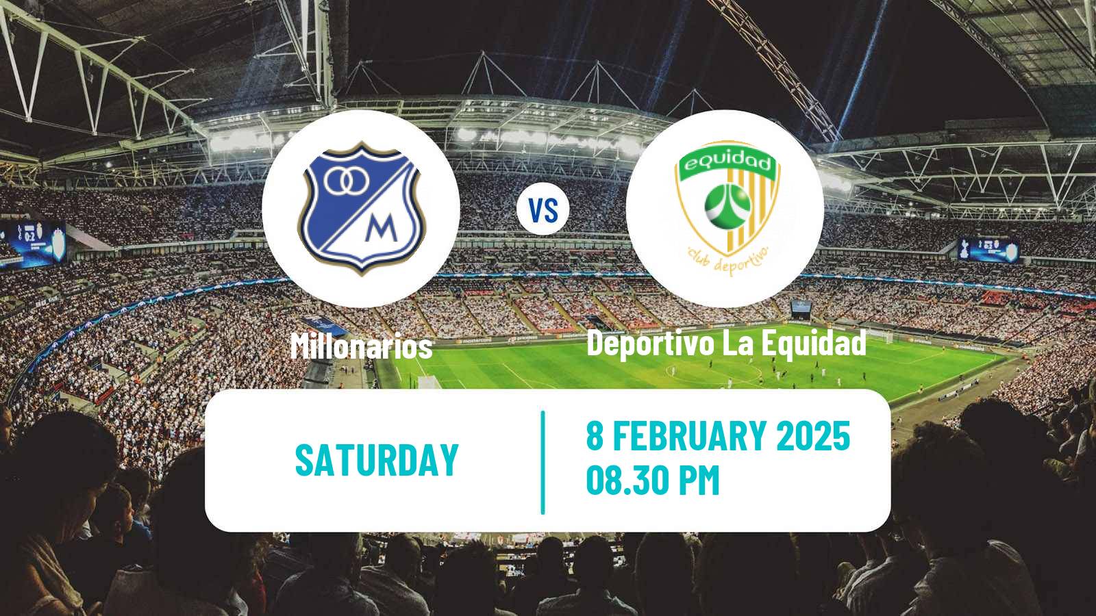 Soccer Colombian Primera A Millonarios - Deportivo La Equidad