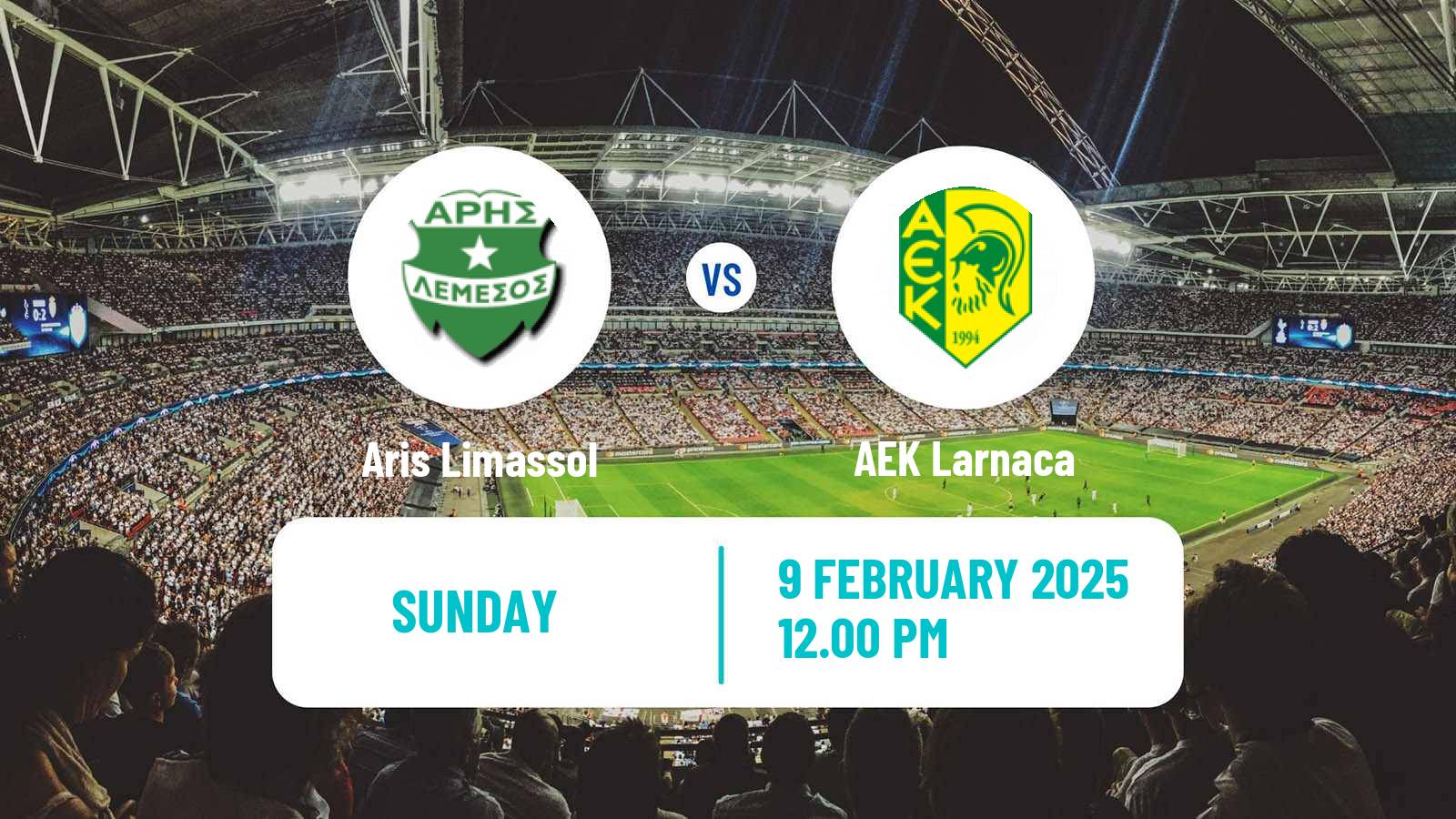 Soccer Cypriot First Division Aris Limassol - AEK Larnaca