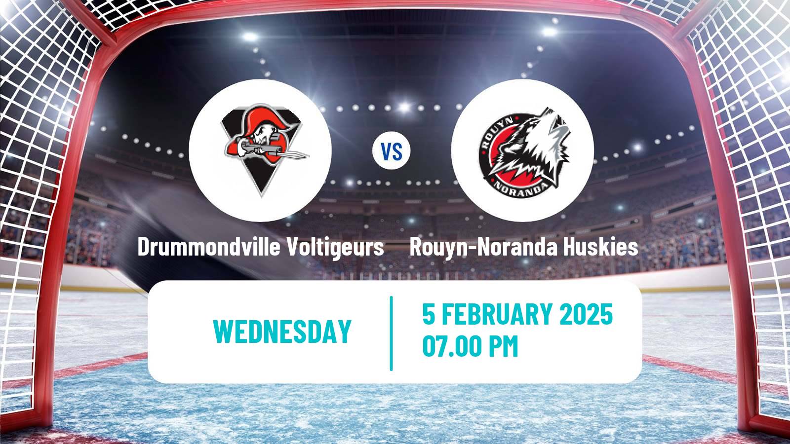 Hockey QMJHL Drummondville Voltigeurs - Rouyn-Noranda Huskies