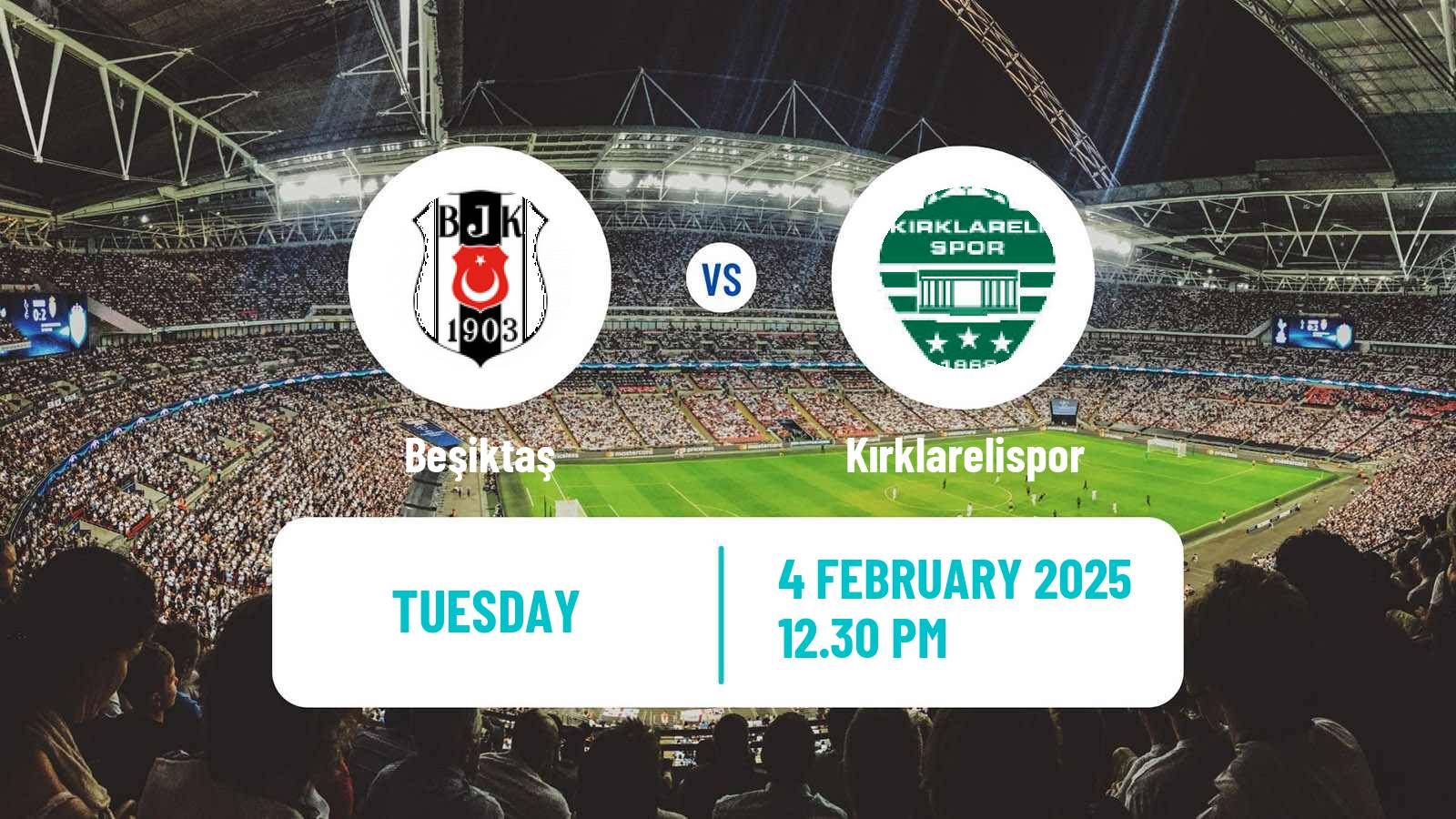 Soccer Turkish Cup Beşiktaş - Kırklarelispor