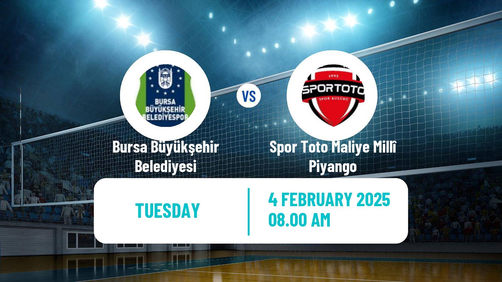 Volleyball Turkish Efeler Ligi Volleyball Bursa Büyükşehir Belediyesi - Spor Toto Maliye Millî Piyango