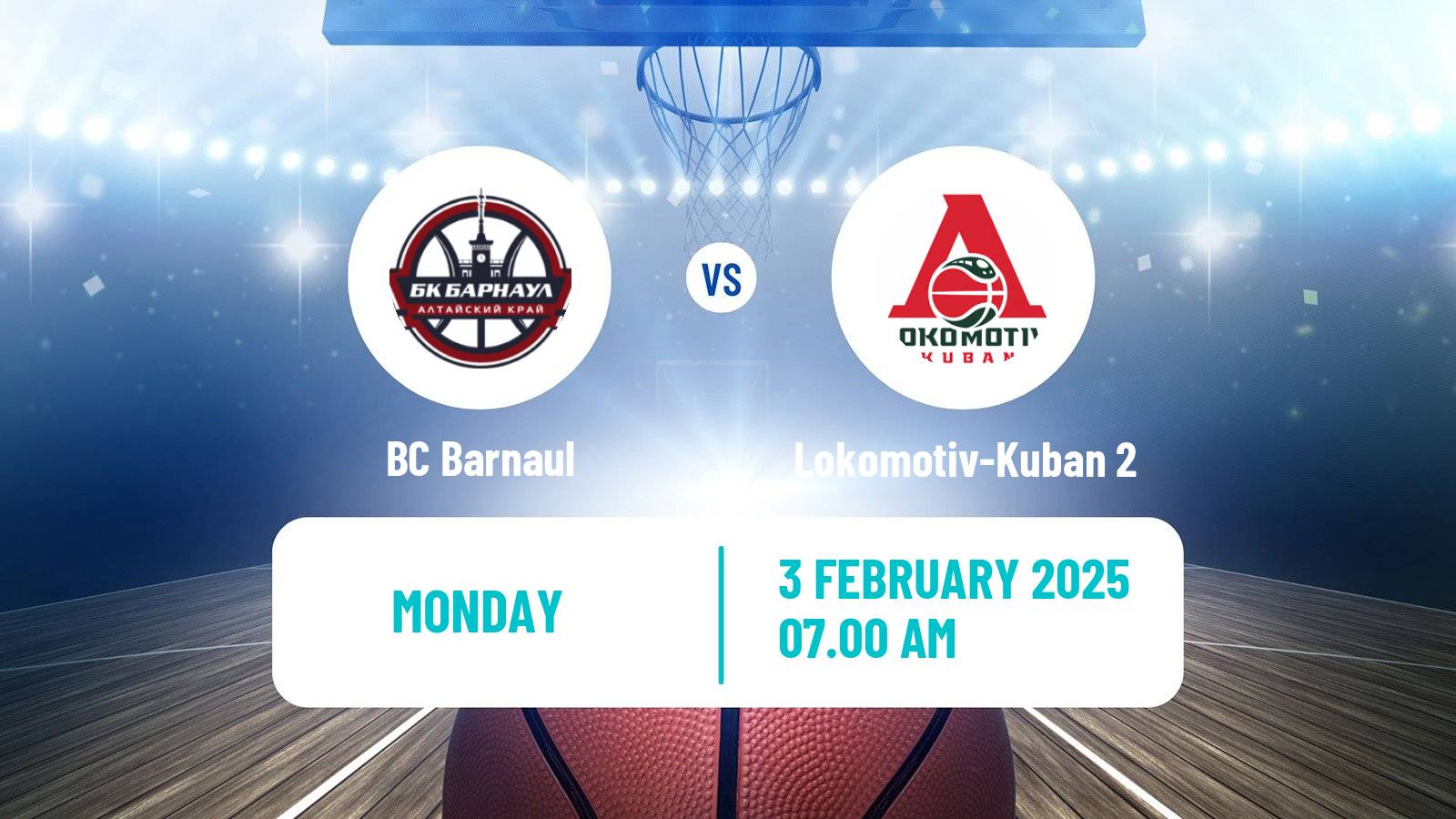 Basketball Russian Super League Basketball Barnaul - Lokomotiv-Kuban 2