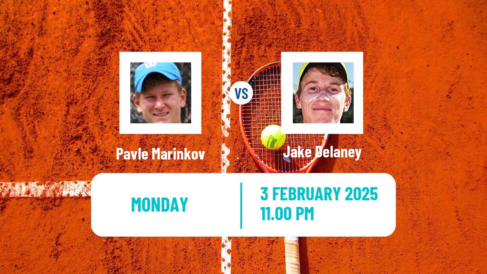 Tennis Brisbane 2 Challenger Men Pavle Marinkov - Jake Delaney