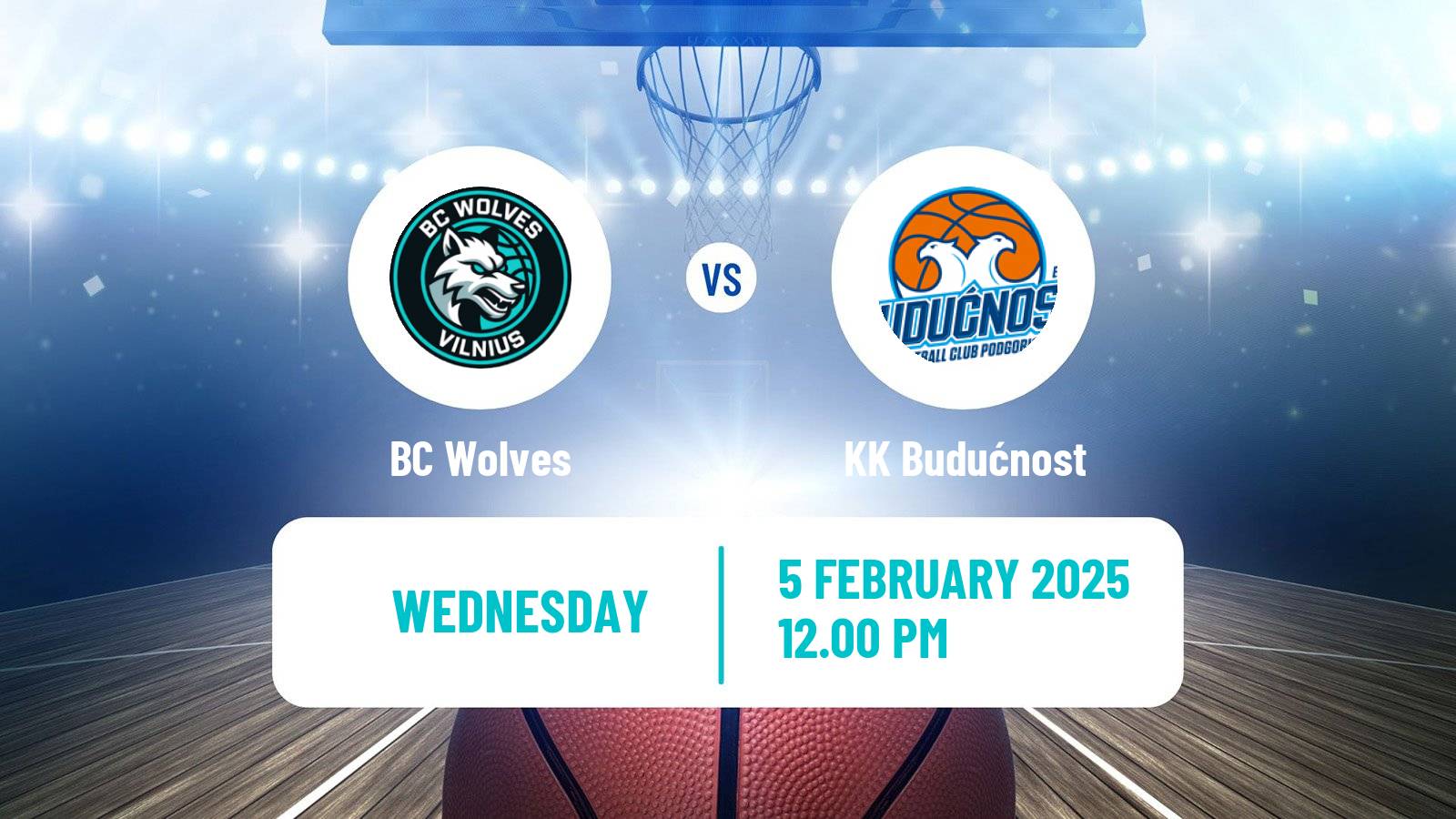 Basketball Eurocup BC Wolves - KK Budućnost