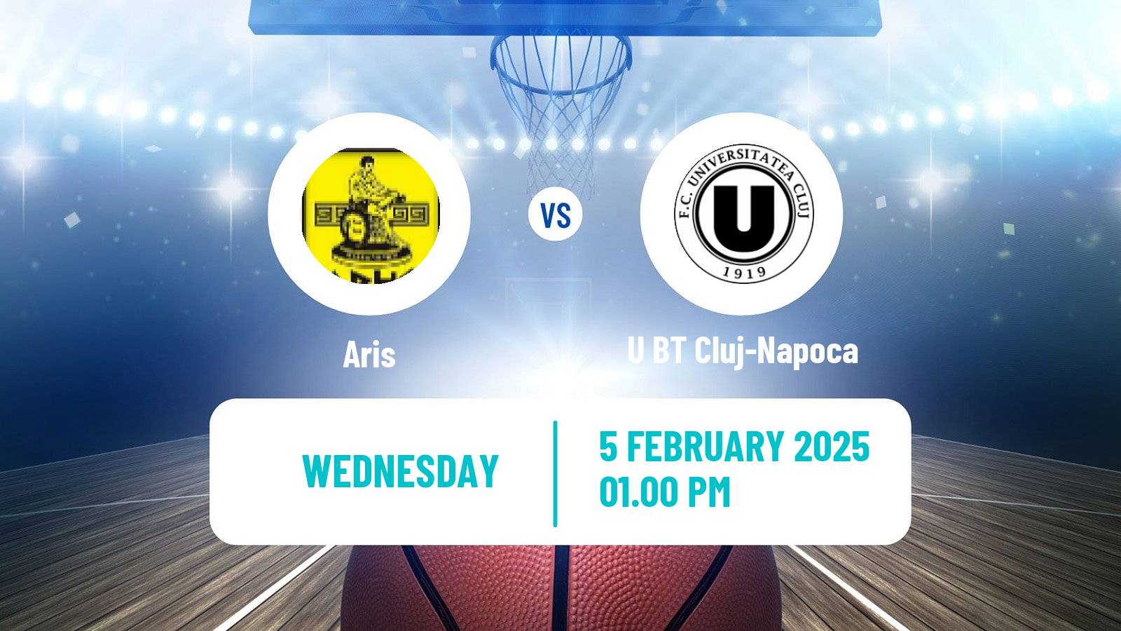 Basketball Eurocup Aris - U BT Cluj-Napoca