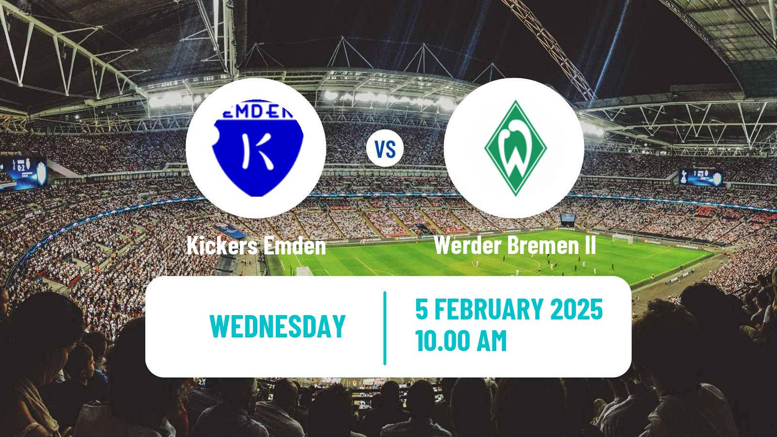 Soccer Club Friendly Kickers Emden - Werder Bremen II