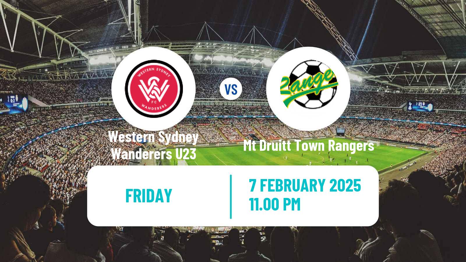 Soccer Australian NPL NSW Western Sydney Wanderers U23 - Mt Druitt Town Rangers