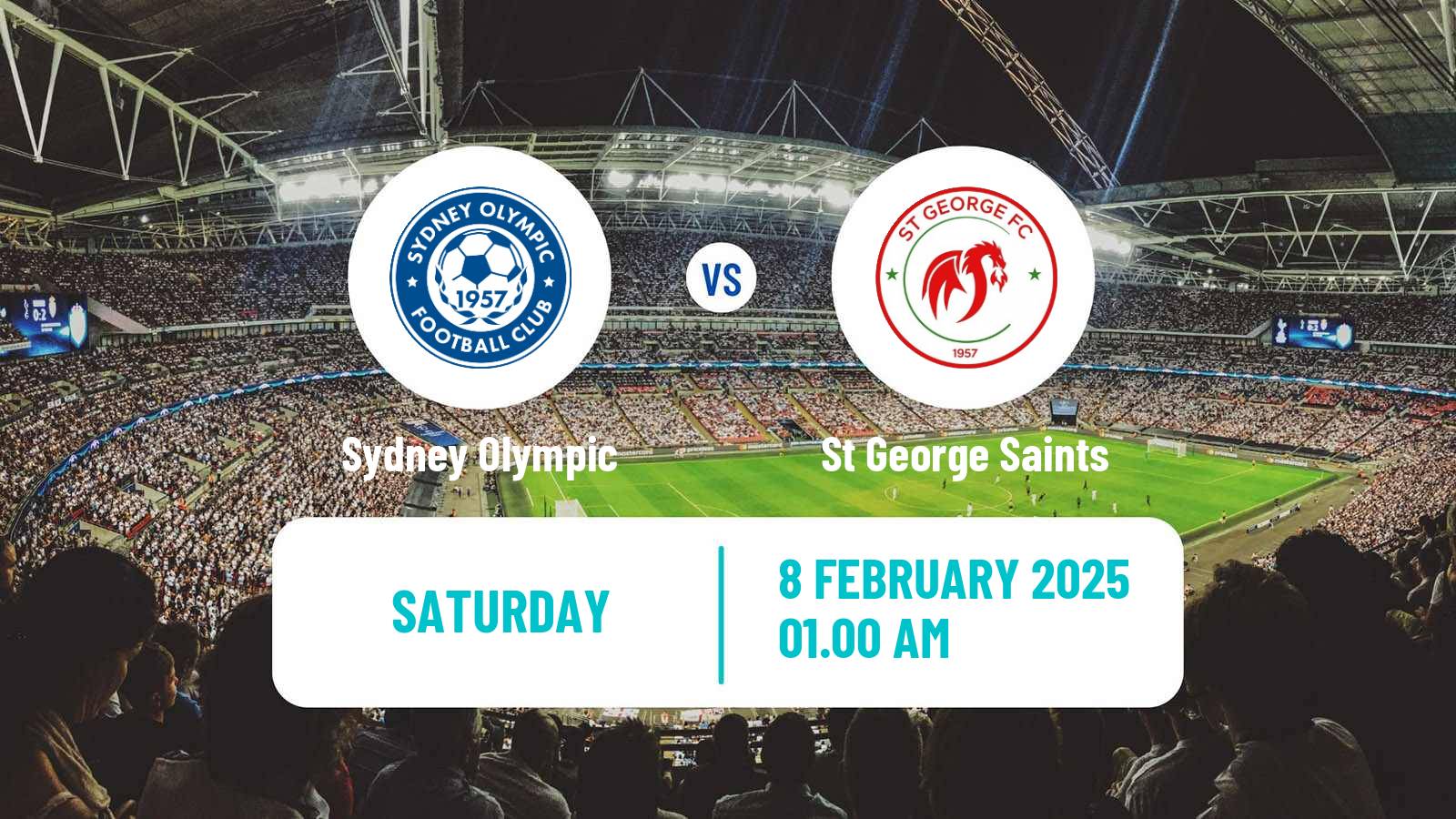 Soccer Australian NPL NSW Sydney Olympic - St George Saints