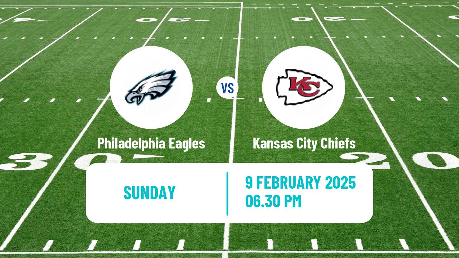 American football NFL Philadelphia Eagles - Kansas City Chiefs