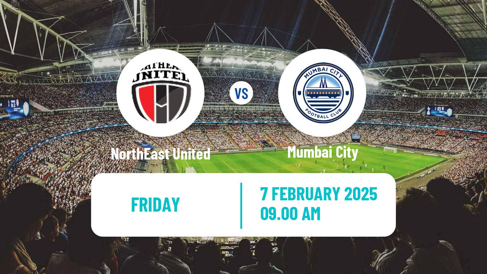 Soccer Indian ISL NorthEast United - Mumbai City