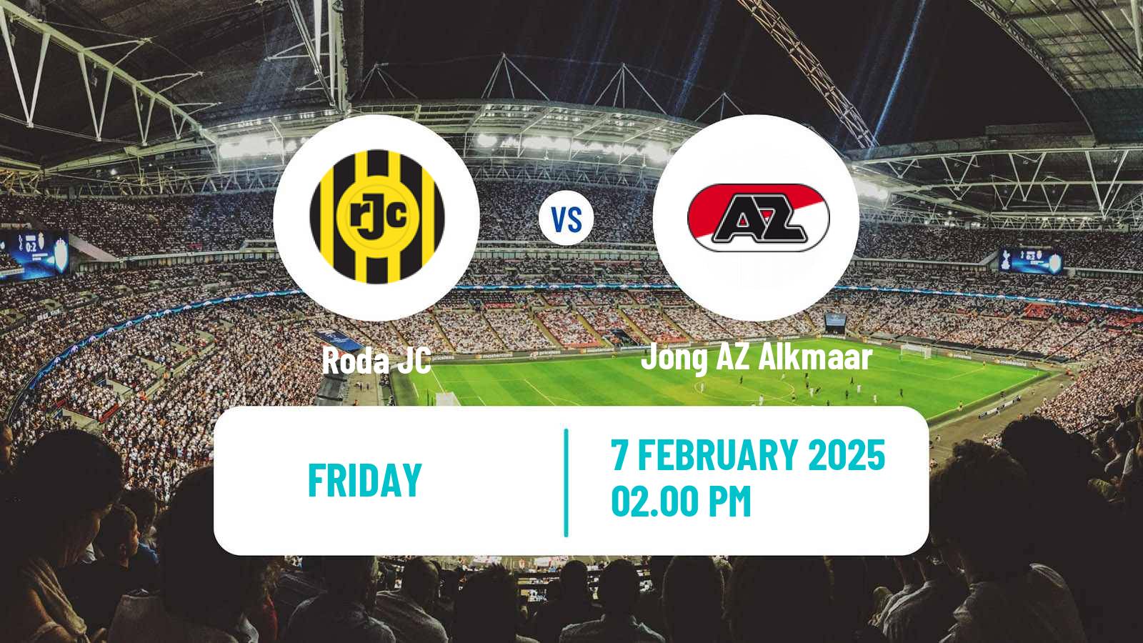 Soccer Dutch Eerste Divisie Roda - Jong AZ Alkmaar