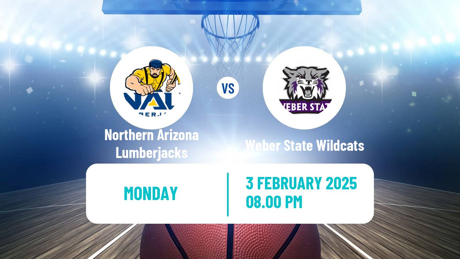 Basketball NCAA College Basketball Women Northern Arizona Lumberjacks - Weber State Wildcats