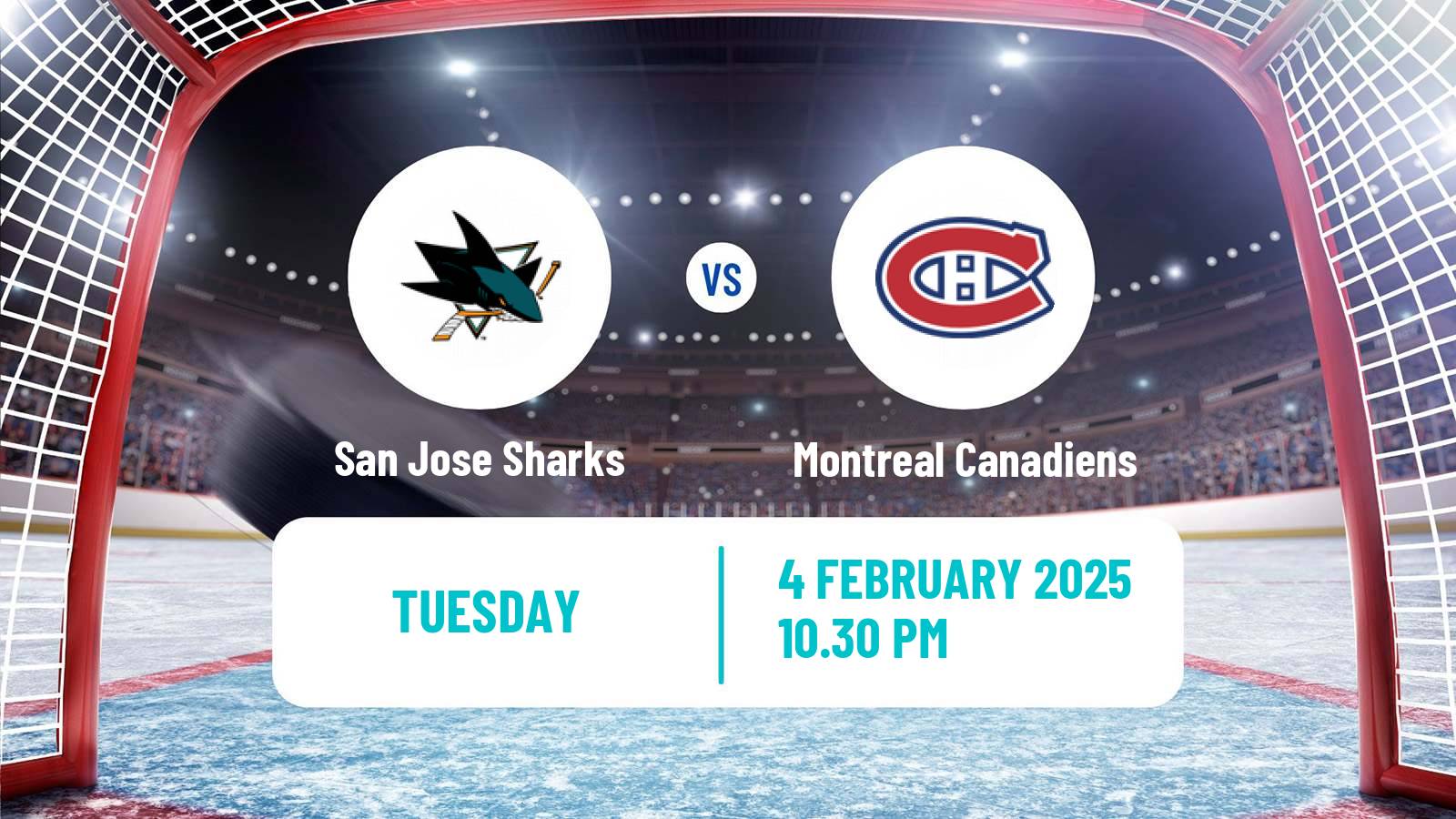 Hockey NHL San Jose Sharks - Montreal Canadiens