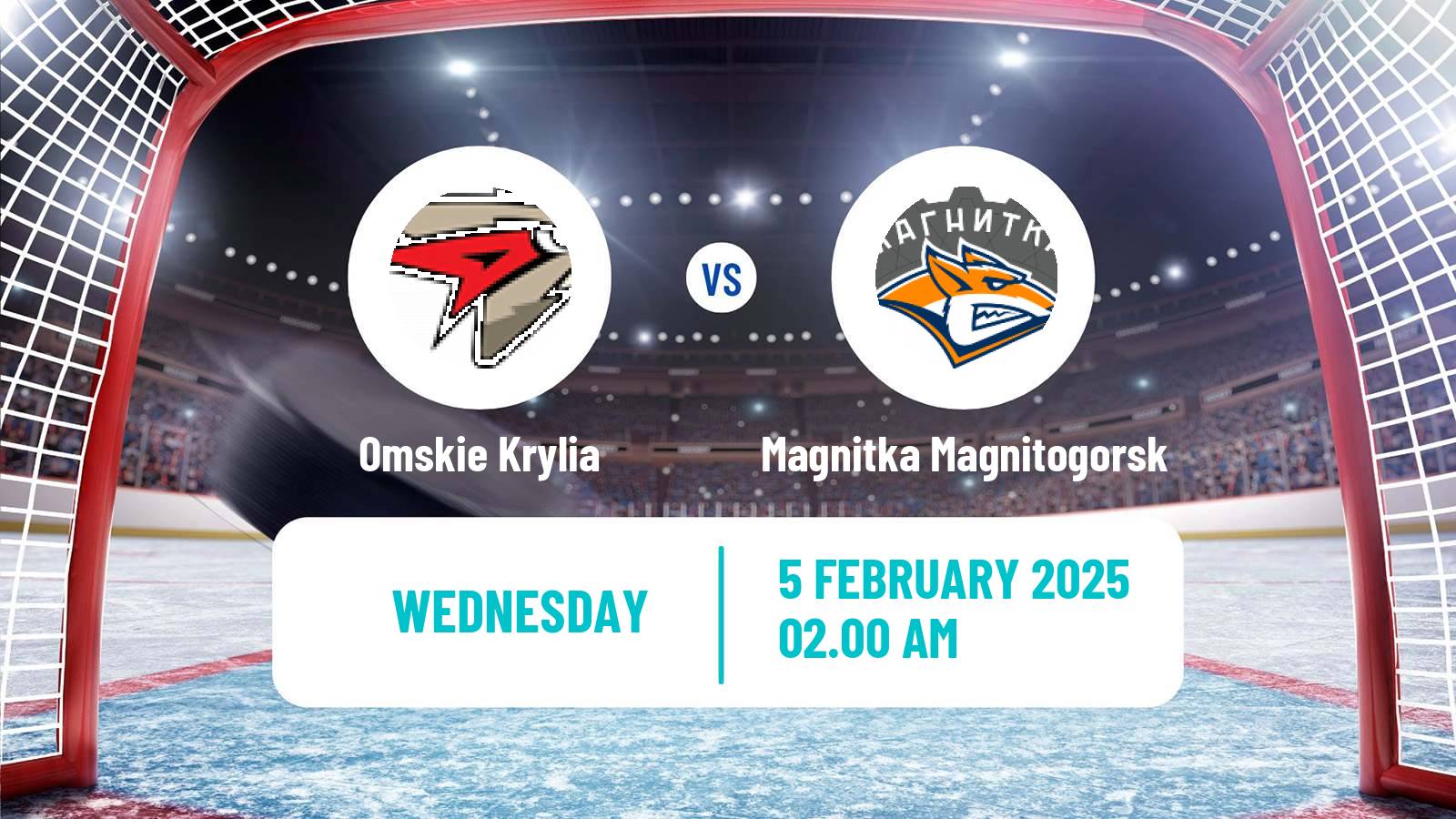 Hockey VHL Omskie Krylia - Magnitka Magnitogorsk