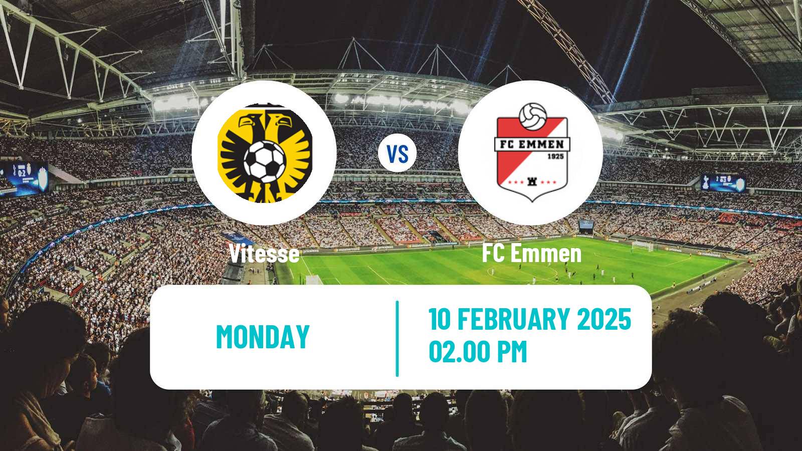 Soccer Dutch Eerste Divisie Vitesse - Emmen