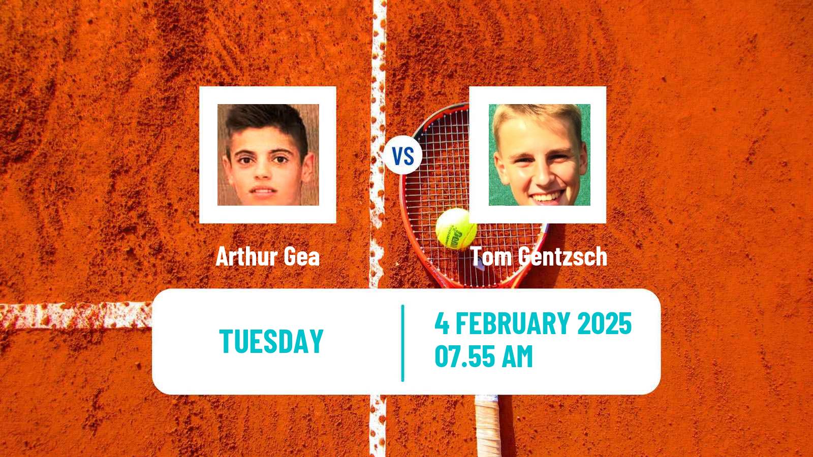 Tennis Lille Challenger Men Arthur Gea - Tom Gentzsch