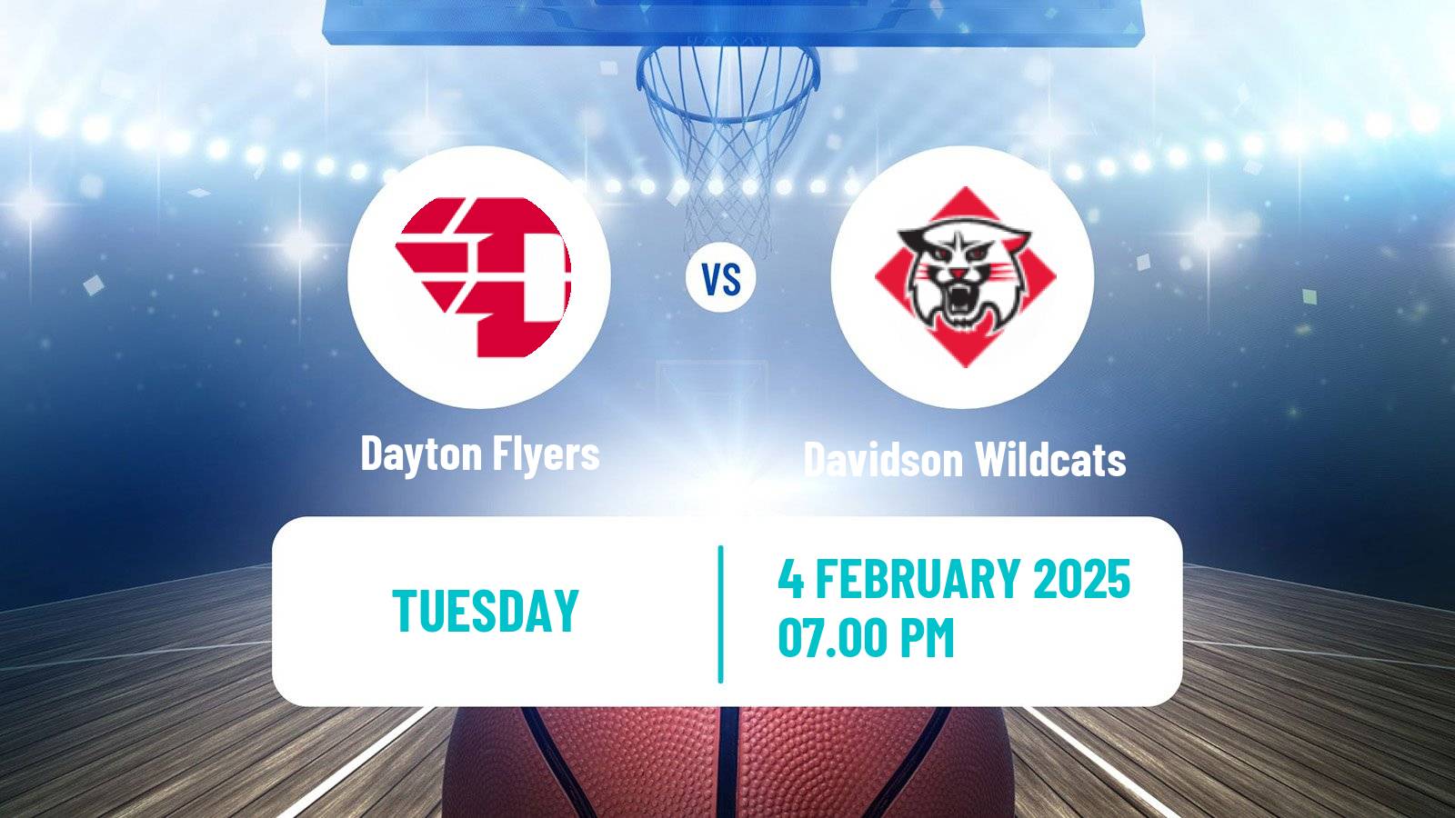 Basketball NCAA College Basketball Dayton Flyers - Davidson Wildcats