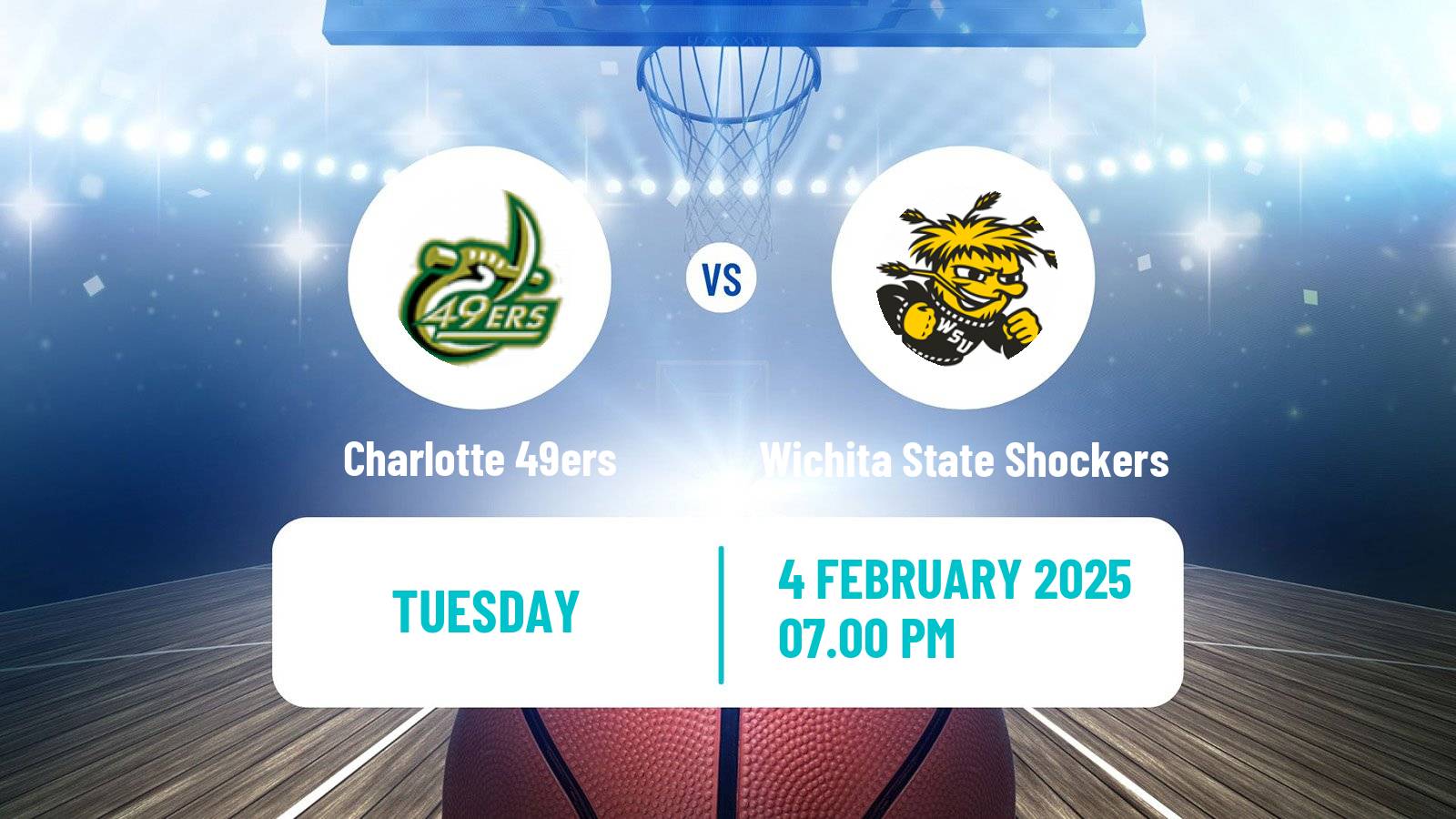 Basketball NCAA College Basketball Charlotte 49ers - Wichita State Shockers