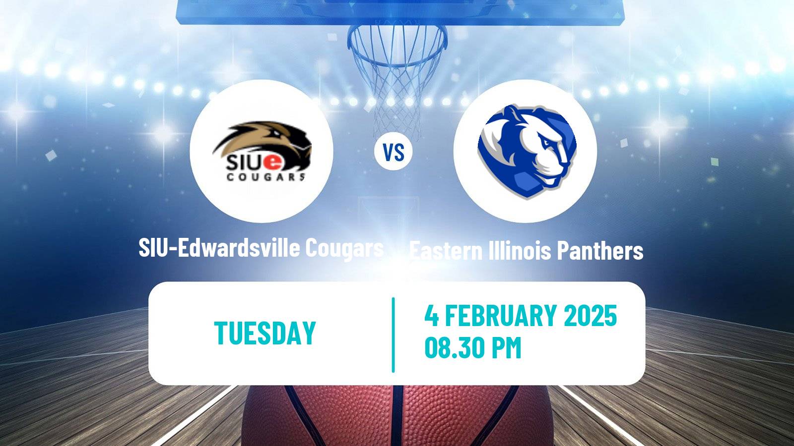 Basketball NCAA College Basketball SIU-Edwardsville Cougars - Eastern Illinois Panthers