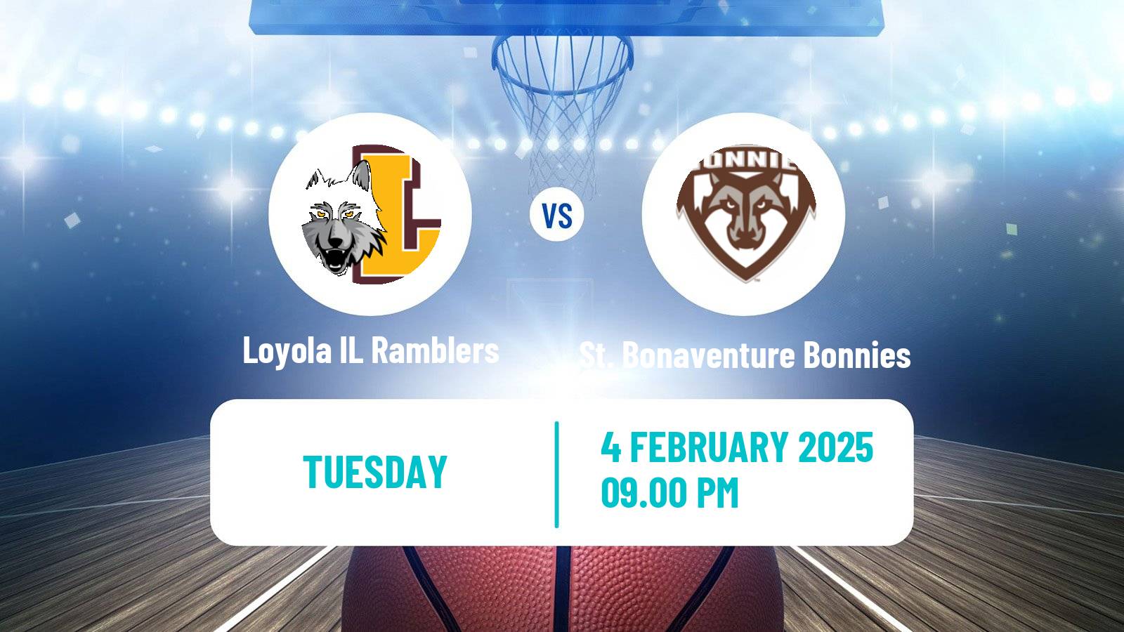 Basketball NCAA College Basketball Loyola IL Ramblers - St. Bonaventure Bonnies