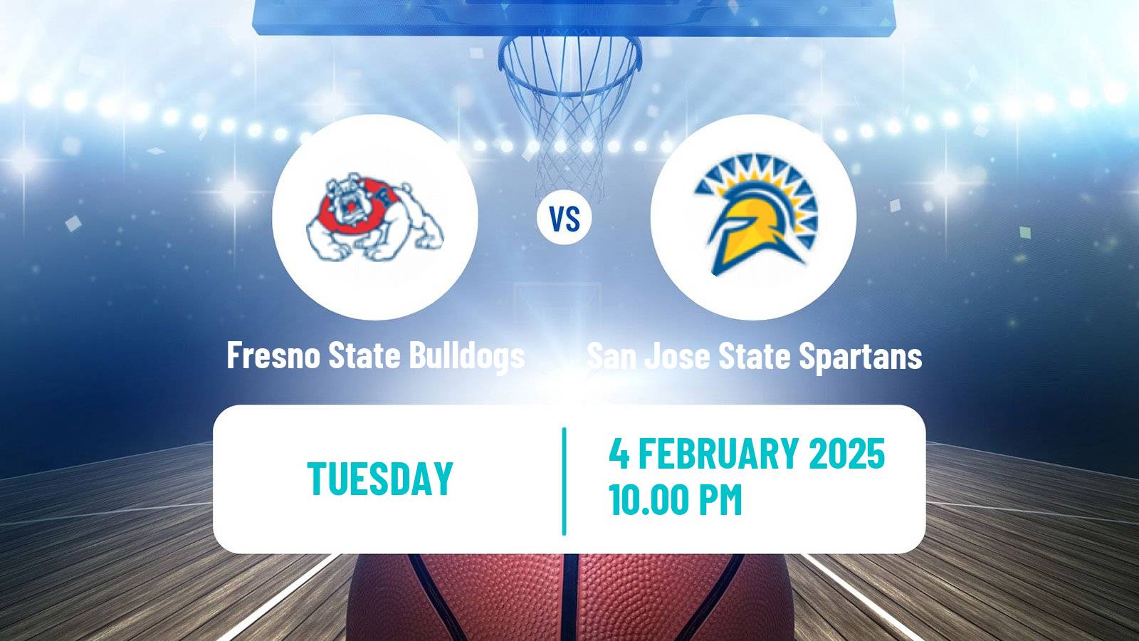 Basketball NCAA College Basketball Fresno State Bulldogs - San Jose State Spartans