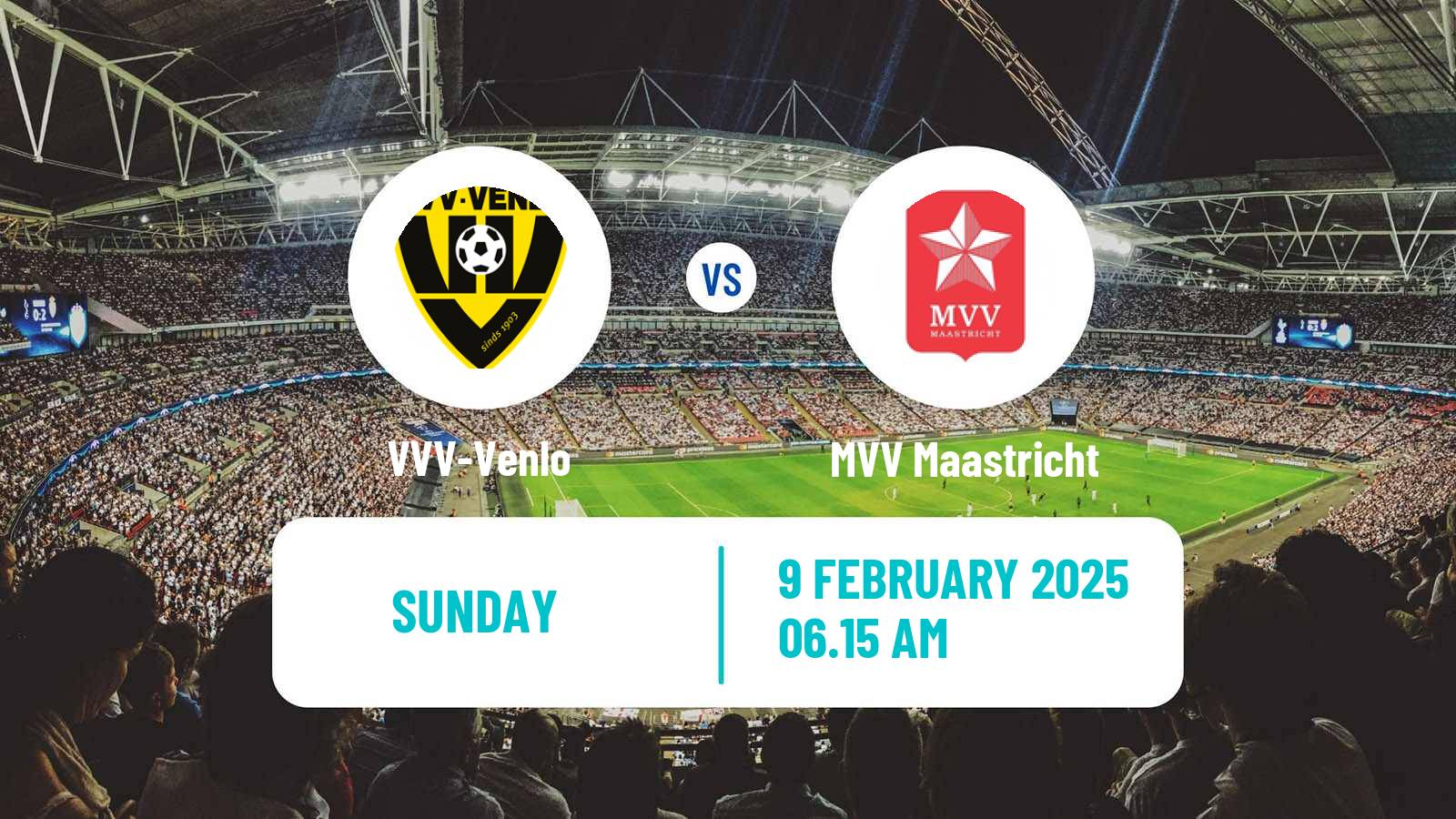 Soccer Dutch Eerste Divisie VVV-Venlo - MVV Maastricht