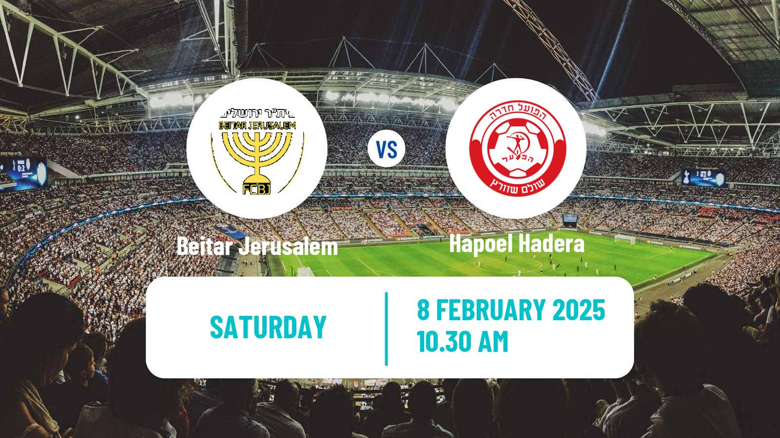 Soccer Israeli Ligat haAl Beitar Jerusalem - Hapoel Hadera