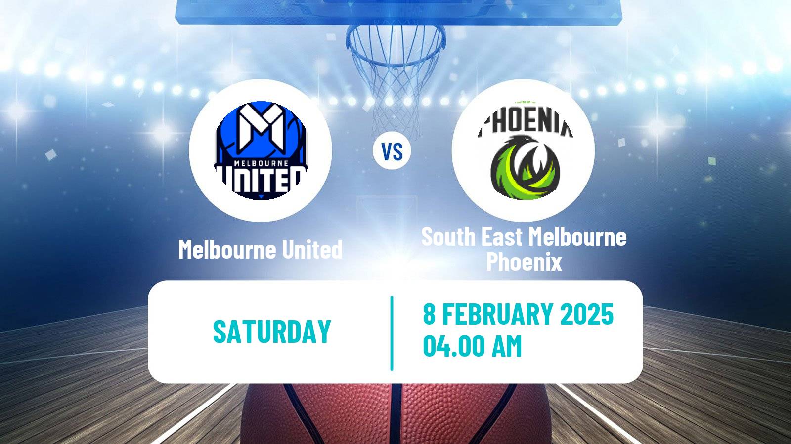 Basketball Australian NBL Melbourne United - South East Melbourne Phoenix