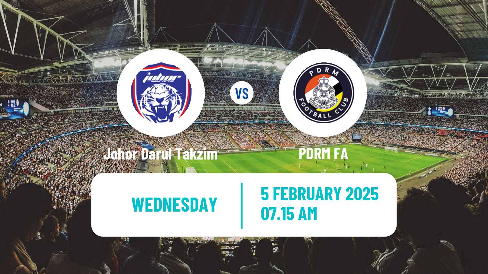 Soccer Malaysian Super League Johor Darul Takzim - PDRM FA