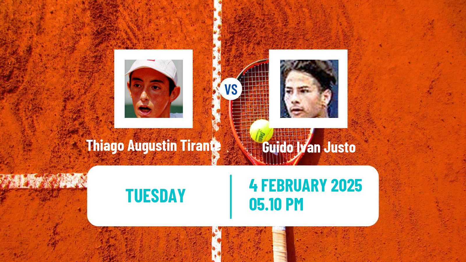 Tennis Rosario Challenger Men Thiago Augustin Tirante - Guido Ivan Justo