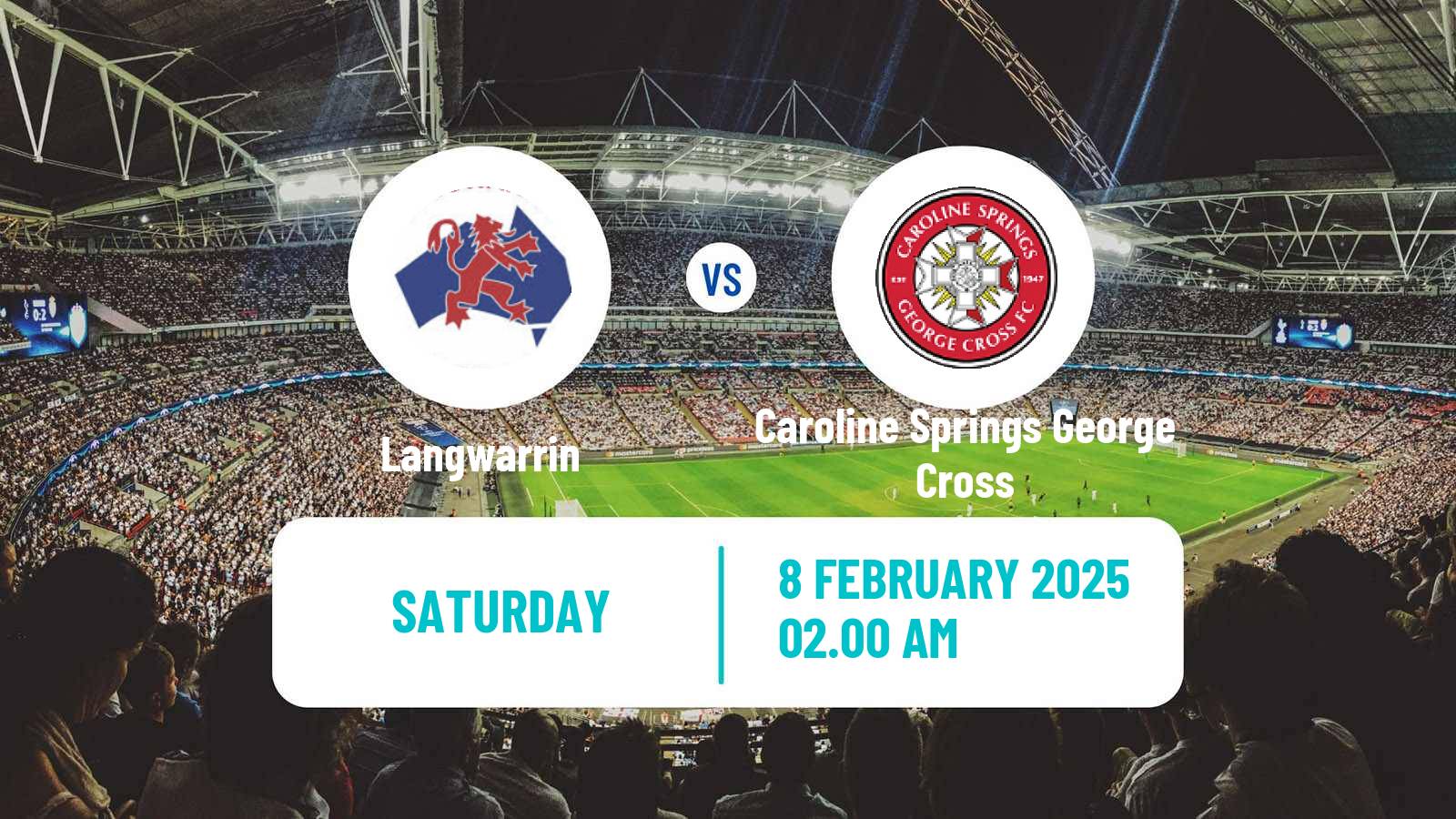 Soccer Australian Victoria Premier League Langwarrin - Caroline Springs George Cross