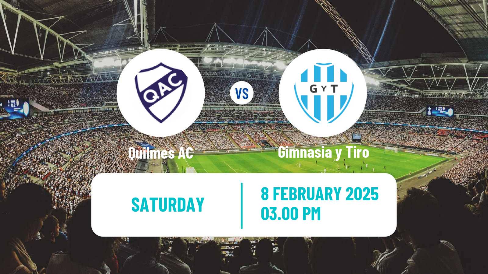 Soccer Argentinian Primera Nacional Quilmes - Gimnasia y Tiro