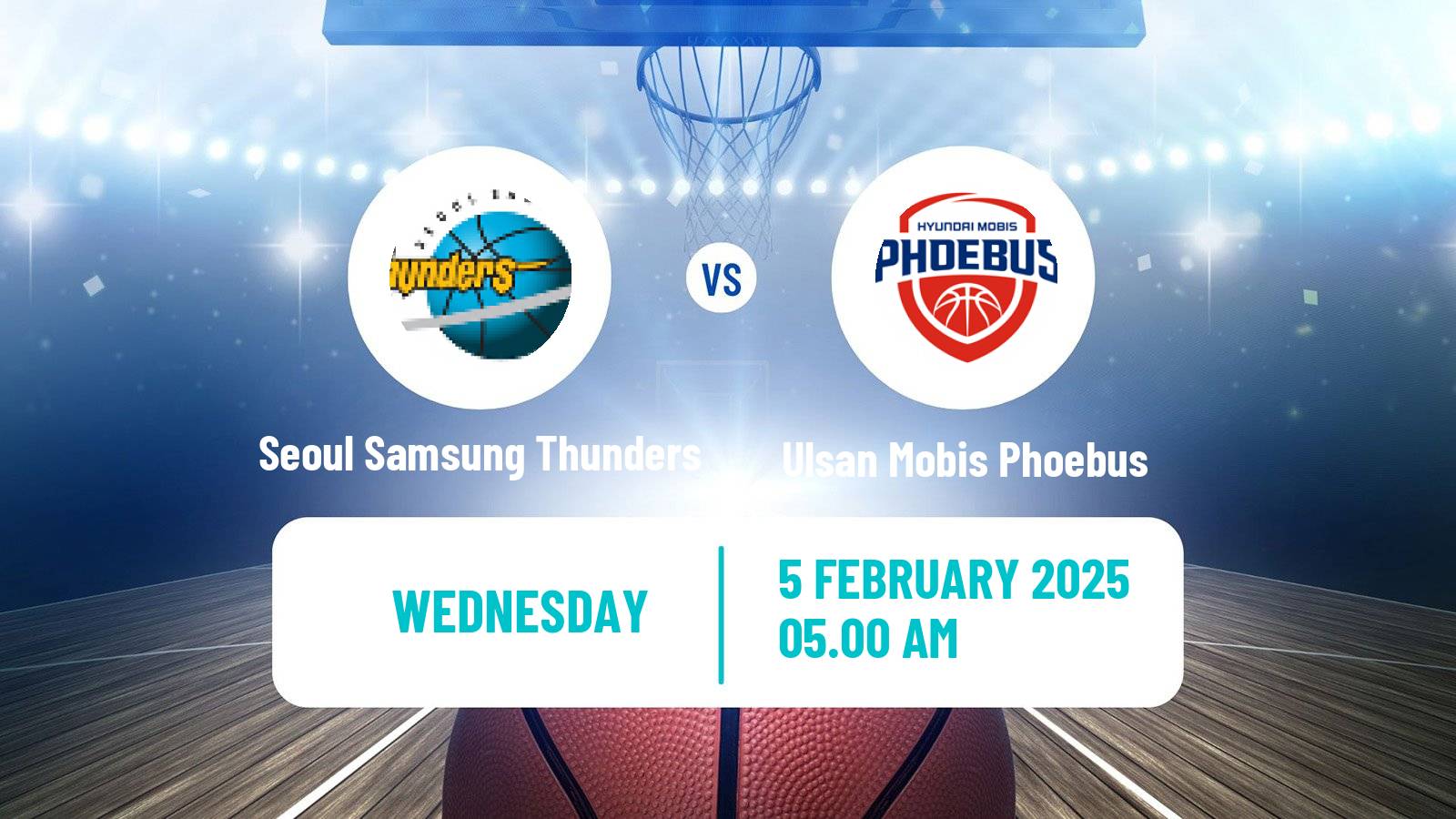 Basketball KBL Seoul Samsung Thunders - Ulsan Mobis Phoebus