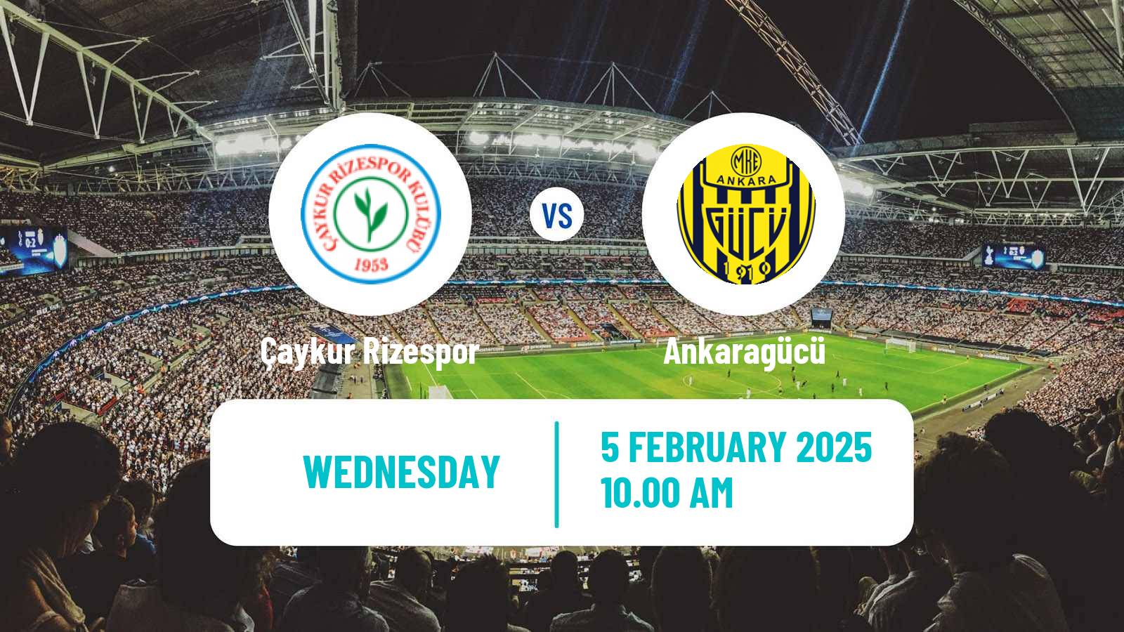 Soccer Turkish Cup Çaykur Rizespor - Ankaragücü