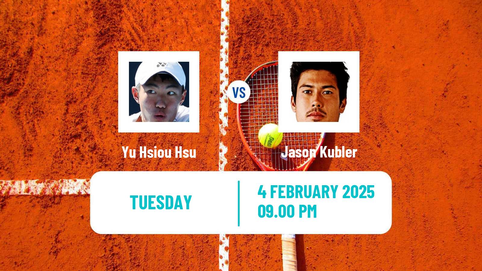 Tennis Brisbane 2 Challenger Men Yu Hsiou Hsu - Jason Kubler