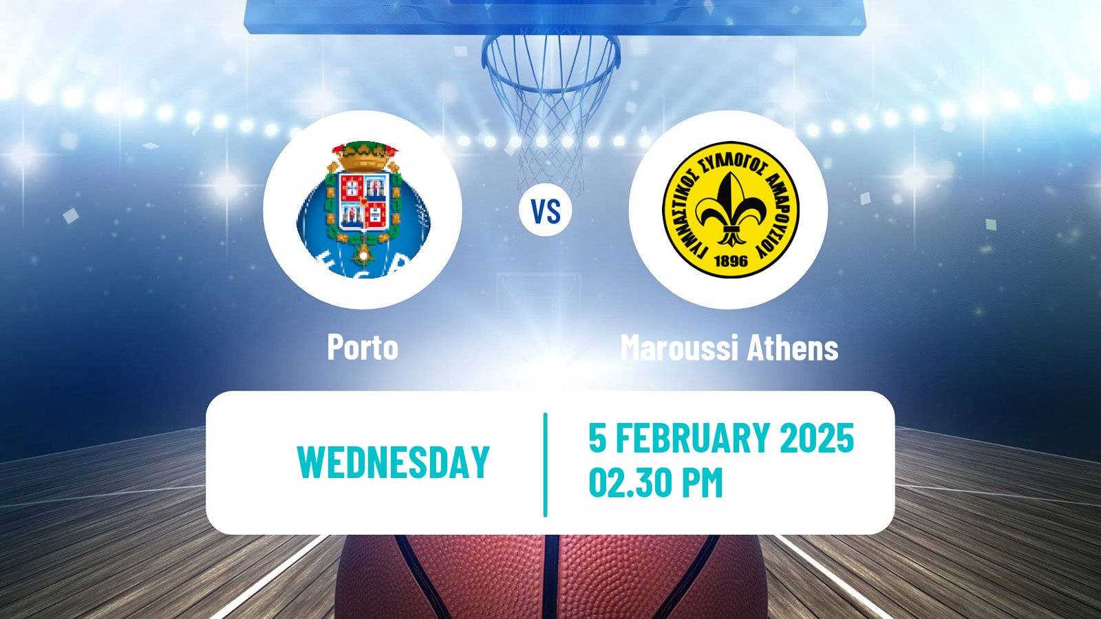 Basketball FIBA Europe Cup Porto - Maroussi Athens