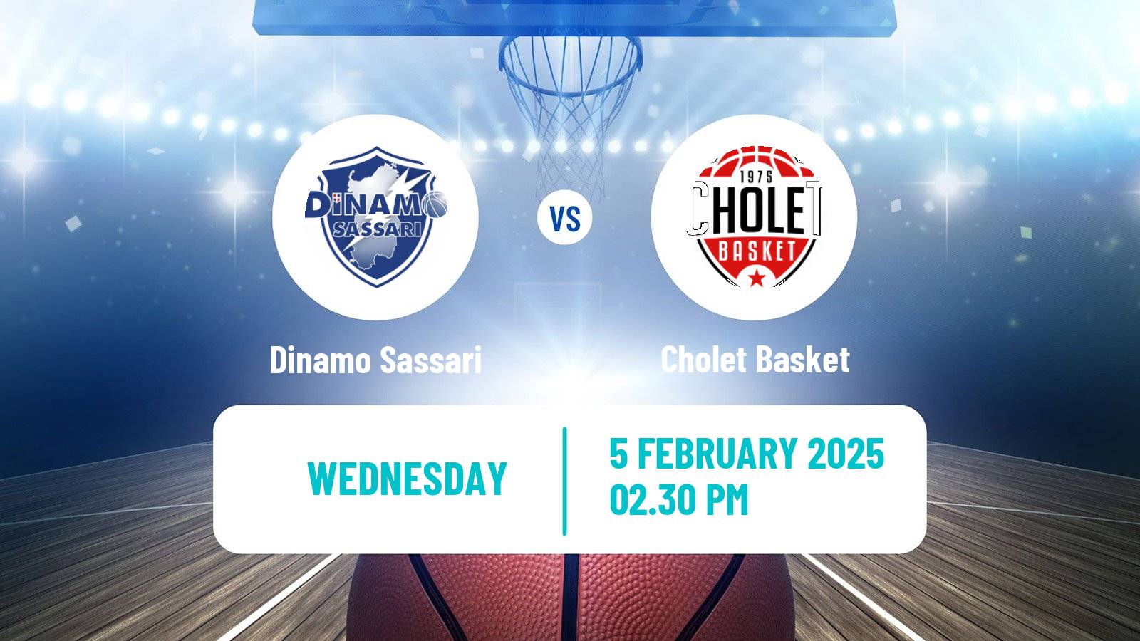 Basketball FIBA Europe Cup Dinamo Sassari - Cholet Basket