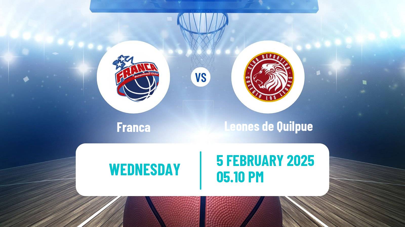 Basketball Champions League Americas Basketball Franca - Leones de Quilpue