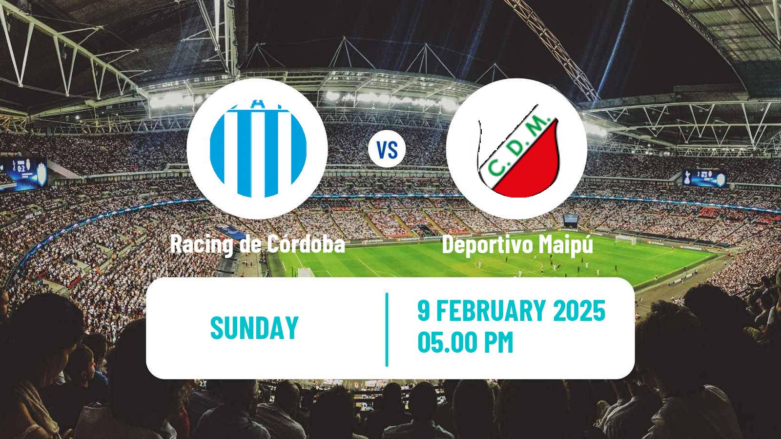 Soccer Argentinian Primera Nacional Racing de Córdoba - Deportivo Maipú