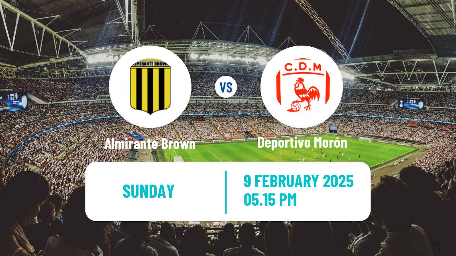 Soccer Argentinian Primera Nacional Almirante Brown - Deportivo Morón