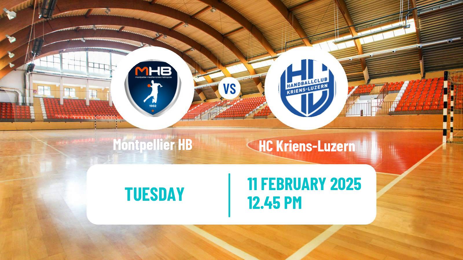 Handball EHF European League Montpellier HB - HC Kriens-Luzern