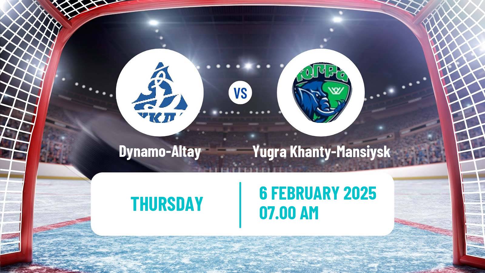 Hockey VHL Dynamo-Altay - Yugra Khanty-Mansiysk