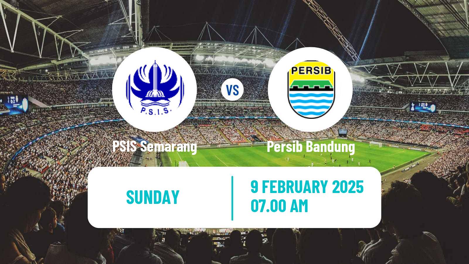 Soccer Indonesian Liga 1 PSIS Semarang - Persib Bandung